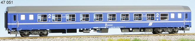 Passenger couchette car type Bcmz 59-70 2nd class<br /><a href='images/pictures/LS_Models/47051.jpg' target='_blank'>Full size image</a>